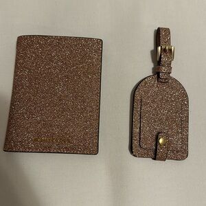 Michael Kors passport case and luggage tag